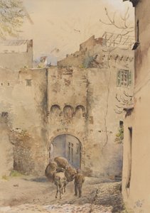 Gate at the Top of the Old Town, San Remo, 1877