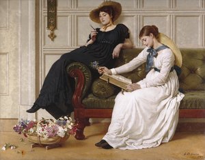 The Language of Flowers by George Dunlop Leslie