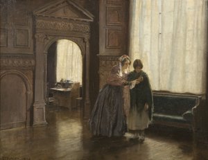 Mrs Mary Carpenter and her First Reformatory Girl, Annie Woolham, at Red Lodge, October 10th