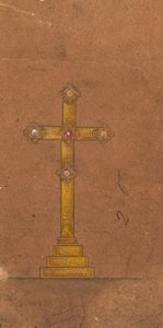 Designs executed for Jones and Willis, metal and wood-workers and church furniture manufacturers of Birmingham and London