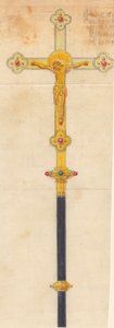 Designs executed for Jones and Willis, metal and wood-workers and church furniture manufacturers of Birmingham and London