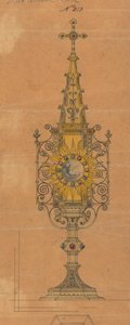Designs executed for Jones and Willis, metal and wood-workers and church furniture manufacturers of Birmingham and London