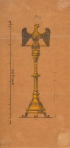 Designs executed for Jones and Willis, metal and wood-workers and church furniture manufacturers of Birmingham and London