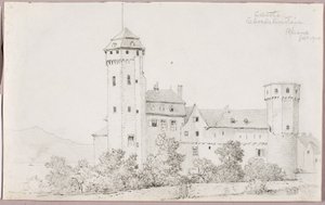 Castle Oberlahnstein, Rhine by George Elbert Burr