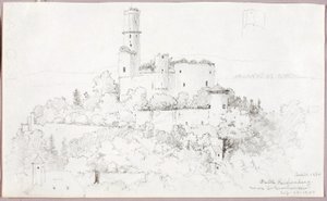 Castle Reichenberg, near St. Goarshausen by George Elbert Burr
