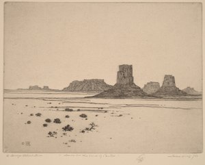 Dawn in the Land of the Buttes by George Elbert Burr
