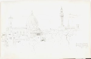 From the Boboli Gardens, Florence by George Elbert Burr
