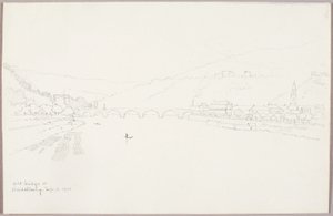 Old Bridge at Heidelberg by George Elbert Burr