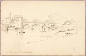 Old Bridge over the Dee, Chester by George Elbert Burr
