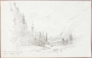 On the Road near Landro, Tyrol by George Elbert Burr