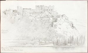 Rheinfels from St. Goarshausen by George Elbert Burr