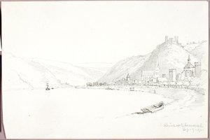 Rhine at Oberwesel by George Elbert Burr