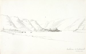 The Rhine at Bacharach by George Elbert Burr