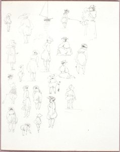 Untitled--Figure Studies from Rear by George Elbert Burr