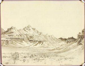 Untitled (transfer drawing for Arizona Night) by George Elbert Burr