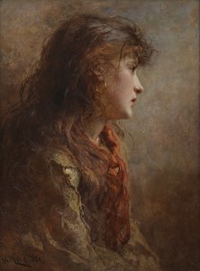 A Gypsy Girl by George Elgar Hicks