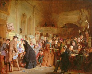 An Infant Orphan Election at the London Tavern, 1865 by George Elgar Hicks