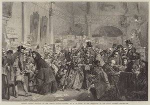 Infant Orphan Election at the London Tavern, Polling by George Elgar Hicks