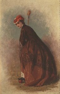 The Croquet Player by George Elgar Hicks