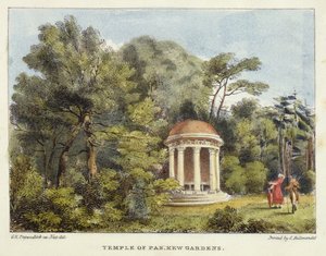 Temple of Pan, Kew Gardens, plate 12 from Kew Gardens: A Series of Twenty-Four Drawings on Stone, engraved by Charles Hullmandel, published 1820 by George Ernest after Papendiek