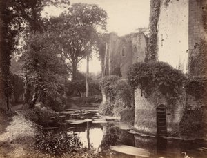 Raglan Castle, 1860s by George Esq. Shadbolt