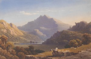 Snowdon from Llyn Nantlle, North Wales by George Fennel Robson