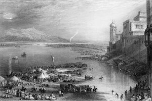 Part of the Chaut, at Hurdwar by George Francis White