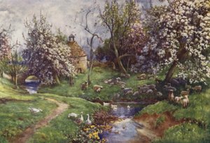 A Cotswold Orchard by George Franck Nicholls