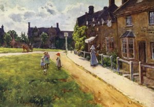 The Village Green, Broadway by George Franck Nicholls