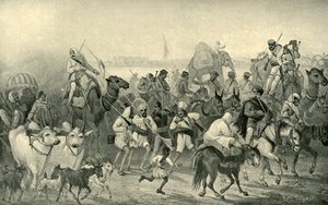 Native Auxiliaries Hurrying to Delhi, c1850s by George Francklin Atkinson