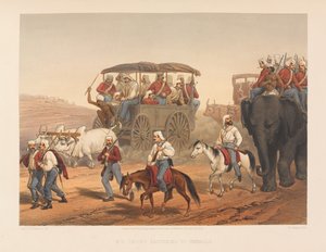Troops Hastening to Umballa, 1857