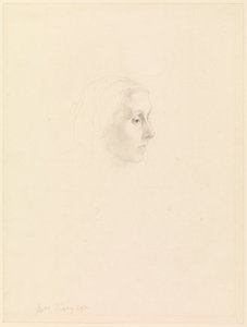 Study for Portrait of Emily Tennyson, 1862 by George Frederick Watts