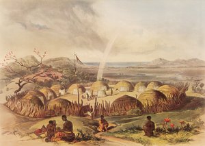 Typical Kraal Near the Umlazi River in Natal by George French Angas