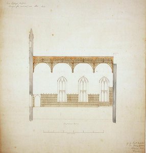 New College Oxford: Design for New Hall Roof
