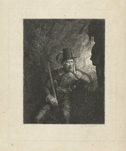 Armed Robber in a Cave by George Gillis Haanen