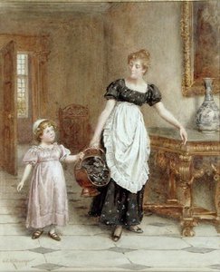 Many Hands Make Light Work by George Goodwin Kilburne