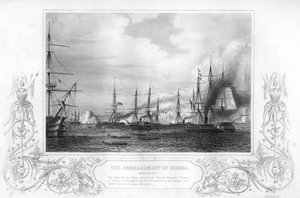 The Bombardment of Odessa, Ukraine, During the Crimean War by George Greatbatch