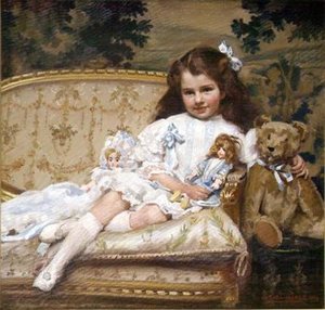 Portrait of Marjorie Cohen, Aged 5 by George Hall Neale