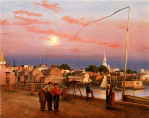 Newport, End of the Day, 1851 by George Harvey