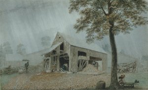 Rainstorm, Cider Mill at Redding, Connecticut