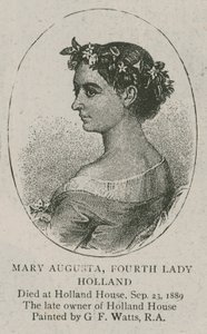 Mary Augusta, Fourth Lady Holland by George Hawkins