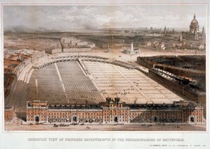 Smithfield Market, City of London by George Hawkins