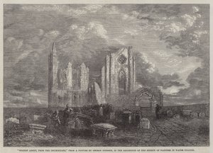 Whitby Abbey, from the Churchyard, in the Exhibition of the Society of Painters in Water Colours