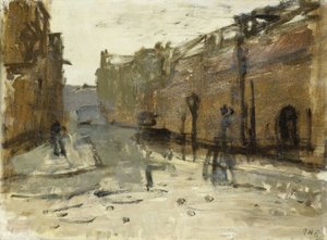 De Baan in Rotterdam by George Hendrik Breitner