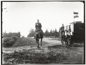 Yellow Riders on Horseback Near Arnhem