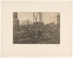 Piling Work on Raadhuisstraat in Amsterdam by George Hendrik Breitner