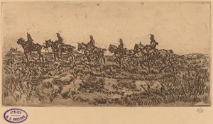 Hussars Riding Single File by George Hendrik Breitner