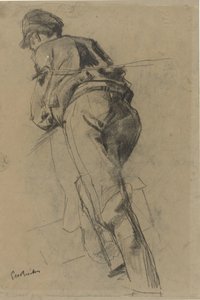 Man Walking Forward, Pulling