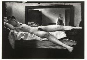Portrait of a Female Nude with the Photographer Breitner in the Mirror