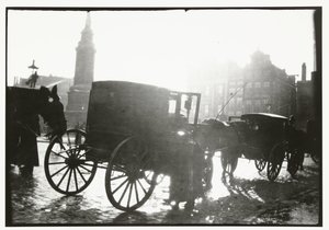 Carriages on the Dam in Amsterdam